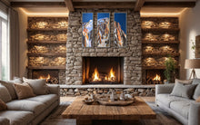 Load image into Gallery viewer, Grandes Jorasses Triptych Soft Pastels Painting