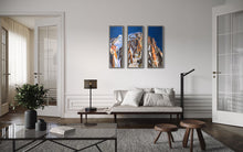 Load image into Gallery viewer, Grandes Jorasses Triptych Soft Pastels Painting