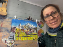 Load image into Gallery viewer, The view of La Salle with Grivola Soft Pastels Painting