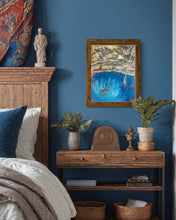 Load image into Gallery viewer, Lourdes and Family in a Mexican Cenote Pastel Painting