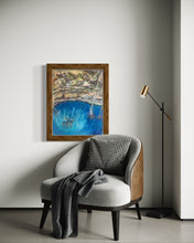 Load image into Gallery viewer, Lourdes and Family in a Mexican Cenote Pastel Painting