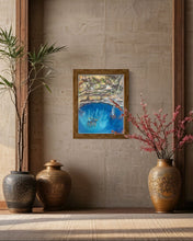 Load image into Gallery viewer, Lourdes and Family in a Mexican Cenote Pastel Painting