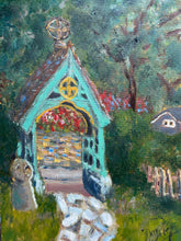 Load image into Gallery viewer, The Lychgate at St Margaret’s Church, Lee – Plein Air Oil Painting