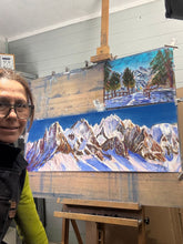 Load image into Gallery viewer, Aiguilles de Chamonix from PlanPraz Soft Pastels Landscape Painting