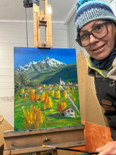 Load image into Gallery viewer, The View from Tsantamerla towards La Salle Oil Painting