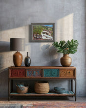 Load image into Gallery viewer, Bridge and beach on Sentiero 8 Pastels Painting