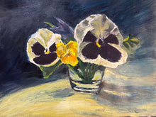 Load image into Gallery viewer, Pansies – Acrylic Study