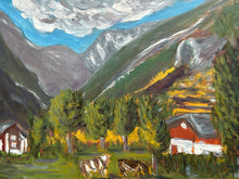 Load image into Gallery viewer, Plein Air Oils Paintings of a Field in Morgex