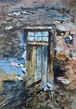 Load image into Gallery viewer, Rustic Door Watercolours Painting