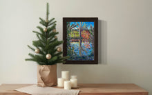 Load image into Gallery viewer, Tree reflection in Manor House Gardens Plein Air Soft Pastels Painting