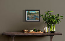 Load image into Gallery viewer, The Big Rock on the River Oil Painting