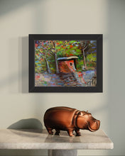 Load image into Gallery viewer, Shed in the Forest Pastels Painting