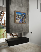 Load image into Gallery viewer, The View from the Aiguille du Midi towards the Grandes Jorasses II Soft Pastels Painting