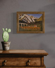 Load image into Gallery viewer, Vineyards with Monte Crammont and Monte Bianco Plein Air Painting in Oils
