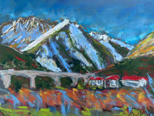 Load image into Gallery viewer, Vineyards and Monte Crammont Soft Pastels Painting