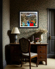 Load image into Gallery viewer, Waiting for the Funicular in Courmayeur Painting