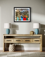 Load image into Gallery viewer, Waiting for the Funicular in Courmayeur Painting