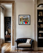 Load image into Gallery viewer, Waiting for the Funicular in Courmayeur Painting