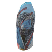 Load image into Gallery viewer, Wolf in Skis in Entrèves Courmayeur Mont Blanc boys' premium t-shirt