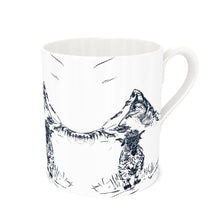 Load image into Gallery viewer, Black head sheep in Zermatt with Matterhorn Large Bone China Mug