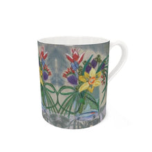 Load image into Gallery viewer, Large Floral Bone China Mug