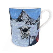 Load image into Gallery viewer, Black Head Sheep with Matterhorn on the background at the Gornergrat railway