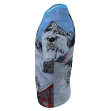 Load image into Gallery viewer, Boys premium t-shirt with a black-head sheep in the Gornergrat with the Matterhorn