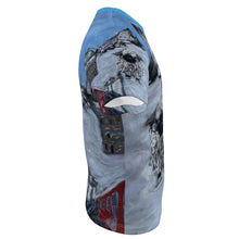 Load image into Gallery viewer, Boys premium t-shirt with a black-head sheep in the Gornergrat with the Matterhorn