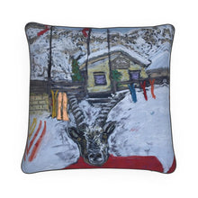 Load image into Gallery viewer, Mountain Goat on skis with the Monte Cervino in the background