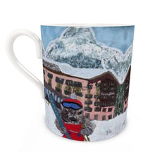 Load image into Gallery viewer, Marmot on Skis in Lech Bone China Mug