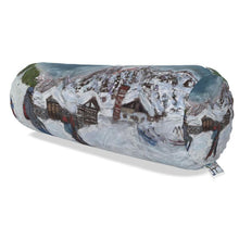 Load image into Gallery viewer, End of Ski Day in Val Veny bolster cushion.