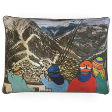 Load image into Gallery viewer, Waiting for the Funicular Rectangular Luxury Cushion