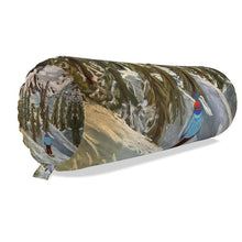 Load image into Gallery viewer, A Big Bolster Cushion of a Lone Skier in Courmayeur Mont Blanc