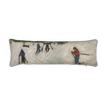 Load image into Gallery viewer, Medium bolster with kids skiing in Maison Vielle