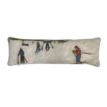 Load image into Gallery viewer, Medium bolster with kids skiing in Maison Vielle
