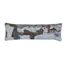 Load image into Gallery viewer, End of Ski Day in Val Veny Medium Bolster Cushion
