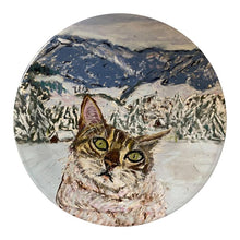 Load image into Gallery viewer, Set of Plates with a Bengal Cat in Switzerland