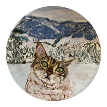 Load image into Gallery viewer, Set of Plates with a Bengal Cat in Switzerland