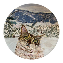 Load image into Gallery viewer, Set of Plates with a Bengal Cat in Switzerland