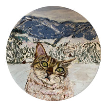 Load image into Gallery viewer, Set of Plates with a Bengal Cat in Switzerland