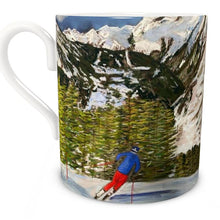 Load image into Gallery viewer, The Skiing in La Thuile Bone China Mug