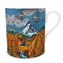 Load image into Gallery viewer, The Matterhorn in Autumn Large Bone China Mug