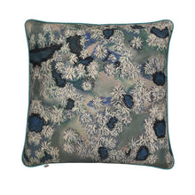 Load image into Gallery viewer, The Snowy Trees seen from Above Big Rectangular Cushion with Piping