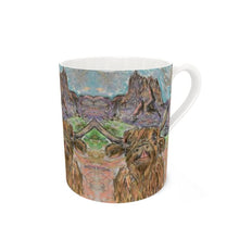Load image into Gallery viewer, Cow in Val Gardena Fine Bone China Mug/ Tea Mug/ Coffee Mug/ Housewarming Gift/ Christmas Gift/ Stocking Fillers.