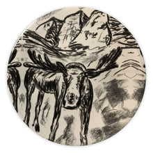 Load image into Gallery viewer, Moose with Maroon Bells Bone China Plate
