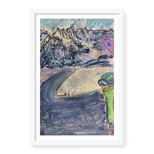 Load image into Gallery viewer, Skier on Mer de Glace from Aiguile du Midi - Framed Art Print