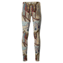 Load image into Gallery viewer, Moose on Skis in the Butte High Wasted Leggings