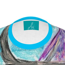 Load image into Gallery viewer, Slim Fit Men's T-Shirt with a Moose in Snowboard on a Chairlift by the Aiguille du Drus, Montenvers/Chamonix.