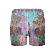 Load image into Gallery viewer, Moose in snowboard with Aiguille des Drus Men's Briefs