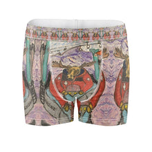 Load image into Gallery viewer, Men's Briefs with a moose ski patrol in a snowmobile in Las Leñas